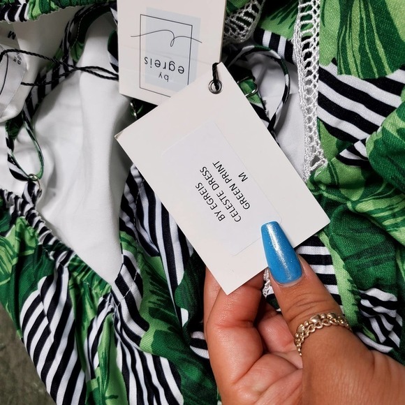 Byegreis Celeste Green Print Maxi Dress - Picture 6 of 6